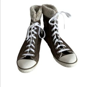 CONVERSE SUEDE FLEECE LINED HIGH TOPS